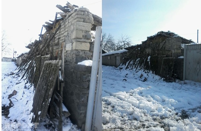 В Кахи снег обрушил крышу здания